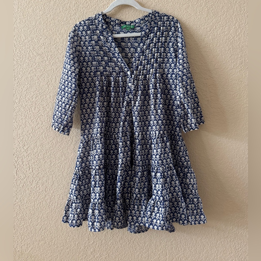 J.Crew Floral Cover Up Dress, Size Medium